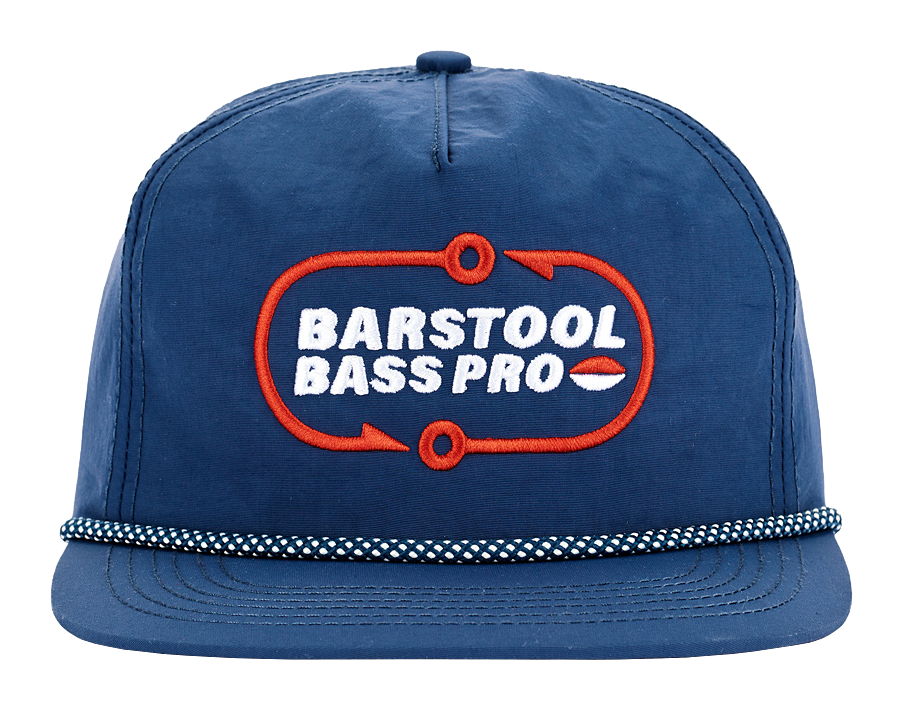 Bass Pro Shops X Barstool Sports Hook Logo Rope Snapback Cap Bass Pro